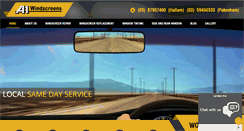 Desktop Screenshot of a1windscreens.com.au